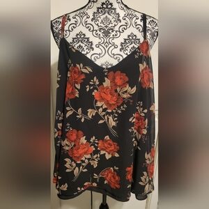 Torrid Floral Flowy Tank Top Sz 1X‎
